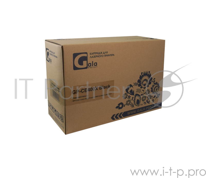 Картридж GP-CE400X для принтеров HP Color LaserJet Enterprise M551dn/M551n/M551xh Black 11000 копий GalaPrint