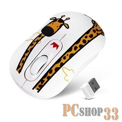 Мышь CROWN CMM-928W, giraffe CM000001191{беспроводная, оптическая,1000dpi, USB, 4 кн-ки}