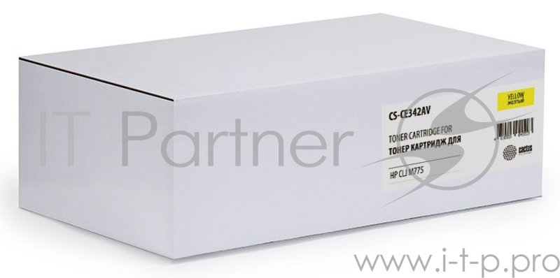 Тонер Картридж Cactus CS-CE342AV желтый (16000стр.) для HP CLJ M775