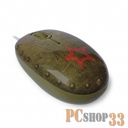 Мышь CBR Tank Battle USB, Мышь сувенирная+ коврик 1200 dpi, рисунок