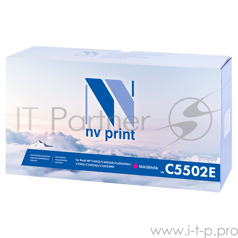 Тонер-картридж NVPrint совместимый Ricoh Type MP C5502E пурпурный для MP C4502/C4502AD/C4502SPDF/C5502/ (22500k)