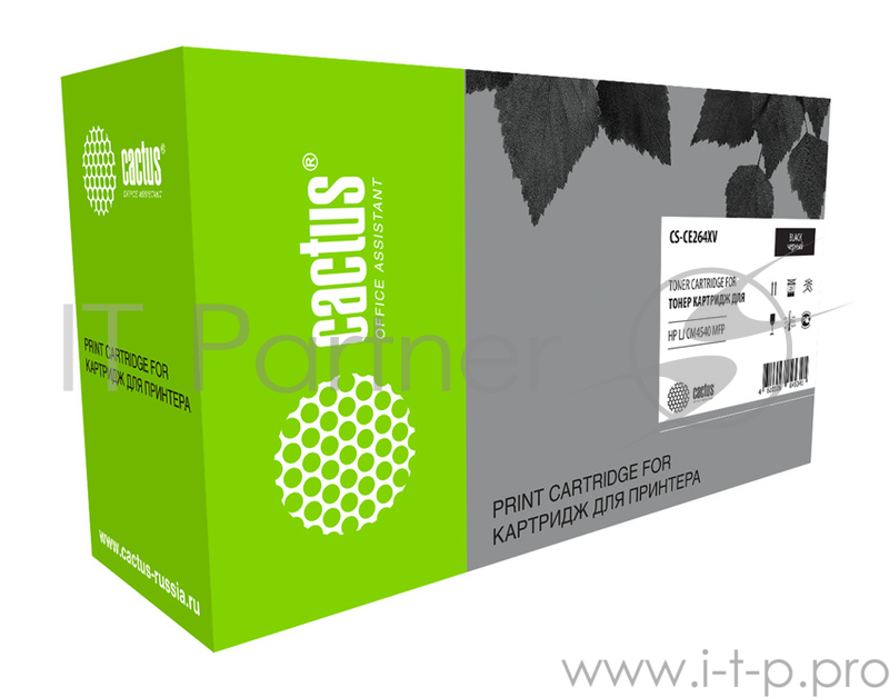Тонер Картридж Cactus CS-CE264XV черный (17000стр.) для HP CLJ CM4540