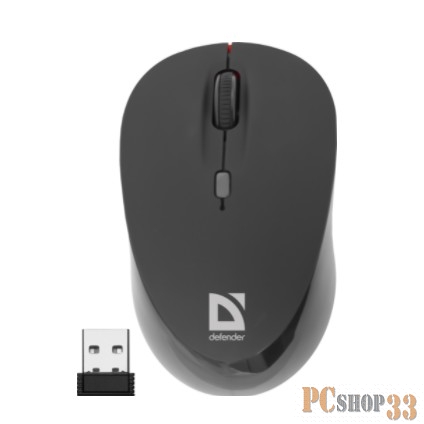 Мышь Defender Dacota MS-155 Nano Black-Red USB 52155 {2кн+кл, 1000/1500/2000dpi}