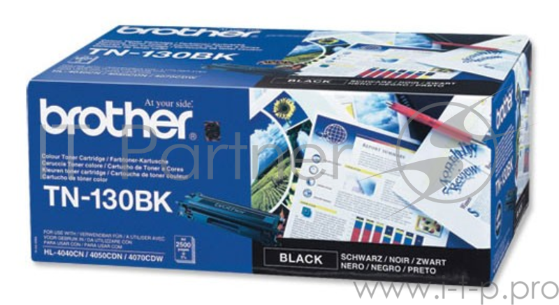 Тонер Картридж Brother TN130BK черный для Brother HL-4040CN/4050CDN/DCP-9040CN/M FC-9440CN (2500стр.)