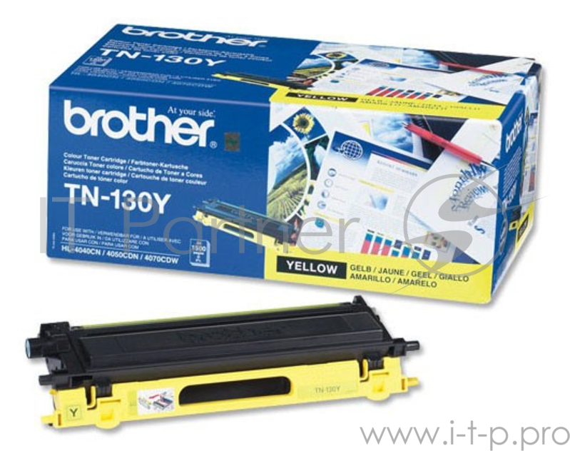 Тонер Картридж Brother TN130Y желтый для Brother HL-4040CN/4050CDN/DCP-9040CN/M FC-9440CN (1500стр.)
