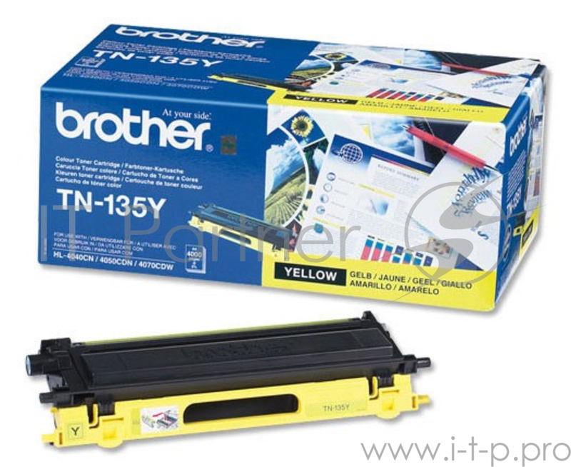 Расходные материалы Brother TN-135Y Картридж, Yellow {HL4040CN/4050CN/MFC 9040CN/9440CN, (4000 стр.)}