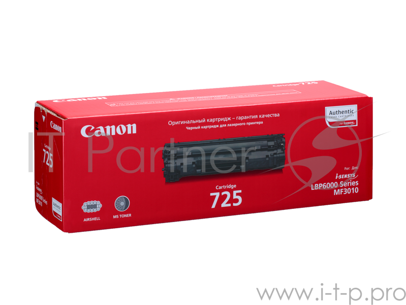 Тонер-картридж Canon Cartridge 725 (3484B002/3484B005), Black черный, 1600 стр, для LBP6000/6000B