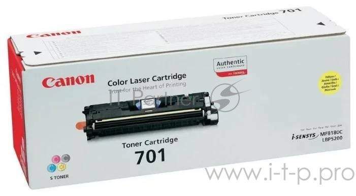 Тонер-картридж Canon 701Y (9284A003) Yellow желтый, 4000 стр., для LBP-5200, MF8180C