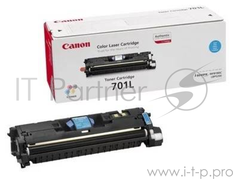 Картридж CANON 701L ( LBP-5200/MF8180) пониженной емкости (2000 стр) синий