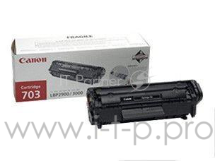 Тонер-картридж Canon 703 (7616A005) Black черный, 2000 стр, для LBP-2900/3000