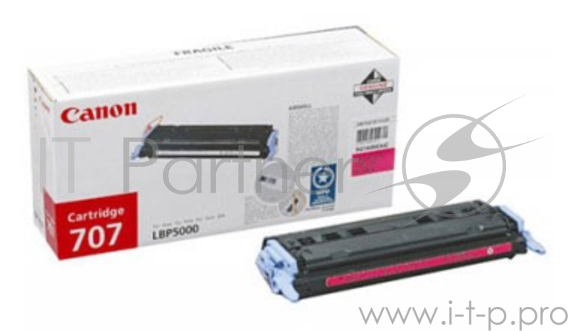 Тонер-картридж Canon 707M (9422A004) Magenta пурпурный, 2000 стр., для LBP 5000/5100