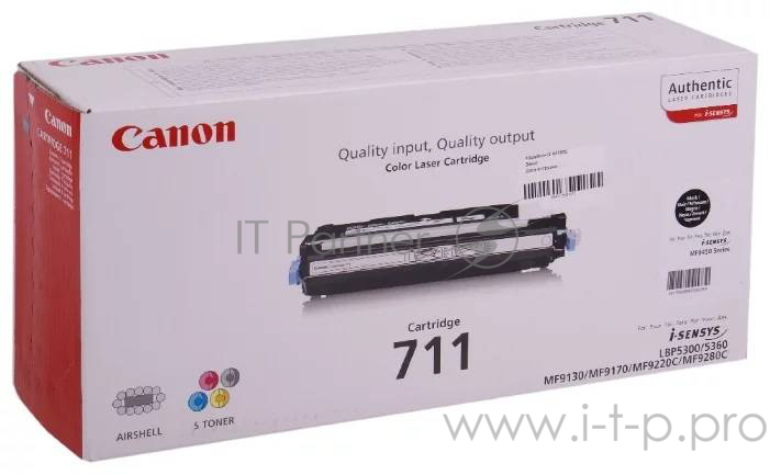 Тонер-картридж Canon 711BK 1660B002 черный, 6000 стр., для LBP5300/5360