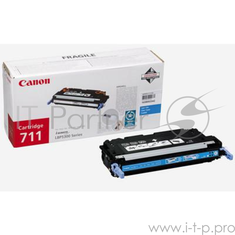 Тонер-картридж Canon 711C (1659B002) Cyan голубой, 6000 стр., для LBP5300/5360