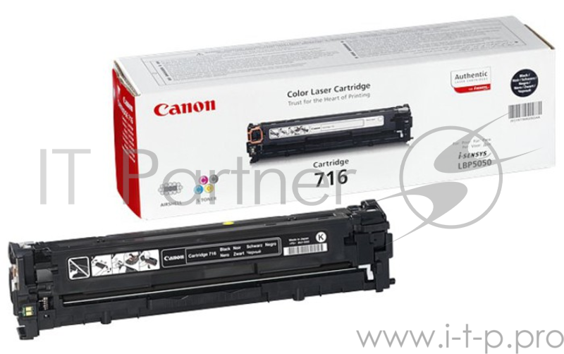 Тонер-картридж Canon Cartridge 716BK (1980B002) Black черный, 2300 стр., для LBP-5050/5050N