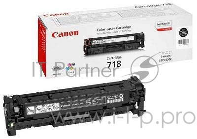 Тонер-картридж Canon Cartridge 718BK (2662B002) Black черный, 3400 стр., для LBP7200/MF8330/8350