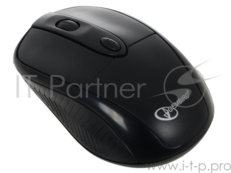 Мышь Gembird MUSW-219 черн {Мышь беспров., 3кн.+колесо-кнопка, 1600DPI, 2.4ГГц}