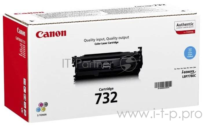 Тонер-картридж Canon Cartridge 732C (6262B002) Cyan голубой, 1500 стр., для LBP7100/7110