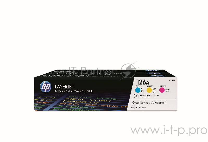 Расходные материалы HP CF341A Картридж, Cyan/Magenta/Yellow {LJ CP1025, (CE311A+CE312A+CE313A)}