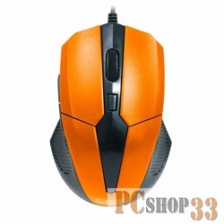 Мышь CBR CM-301 Orange USB, Мышь 2400dpi, эргон, 2 доп.кл.