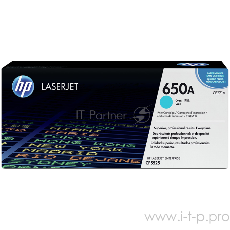 Расходные материалы HP CE271A Картридж ,Cyan{CLJ CP5520/5525, Cyan, (15000стр.)}