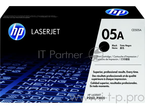 Расходные материалы HP CE505A Картридж , Black{LJ P2055/P2035, Black, (2300стр.)}