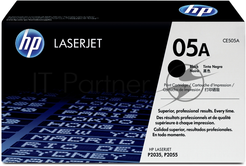 Расходные материалы HP CE505A Картридж , Black{LJ P2055/P2035, Black, (2300стр.)}