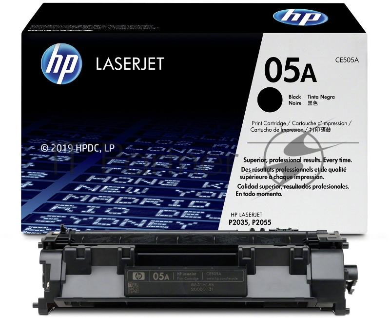 Расходные материалы HP CE505A Картридж , Black{LJ P2055/P2035, Black, (2300стр.)}