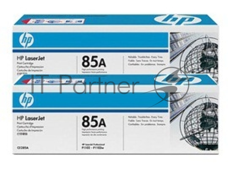 Картридж HP CE285AF/CE285AD черный, для P1102/P1102w, M1132/M1212nf, 1130/1217, двойная упаковка (2 HP85A x 1600стр.)
