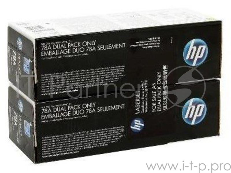 Тонер-картридж HP CE278AF/CE278AD, Black 2-pack черный, двойная упаковка: (2 картриджа х 2100 стр), для LJ 1566/1606dn/1536dnf