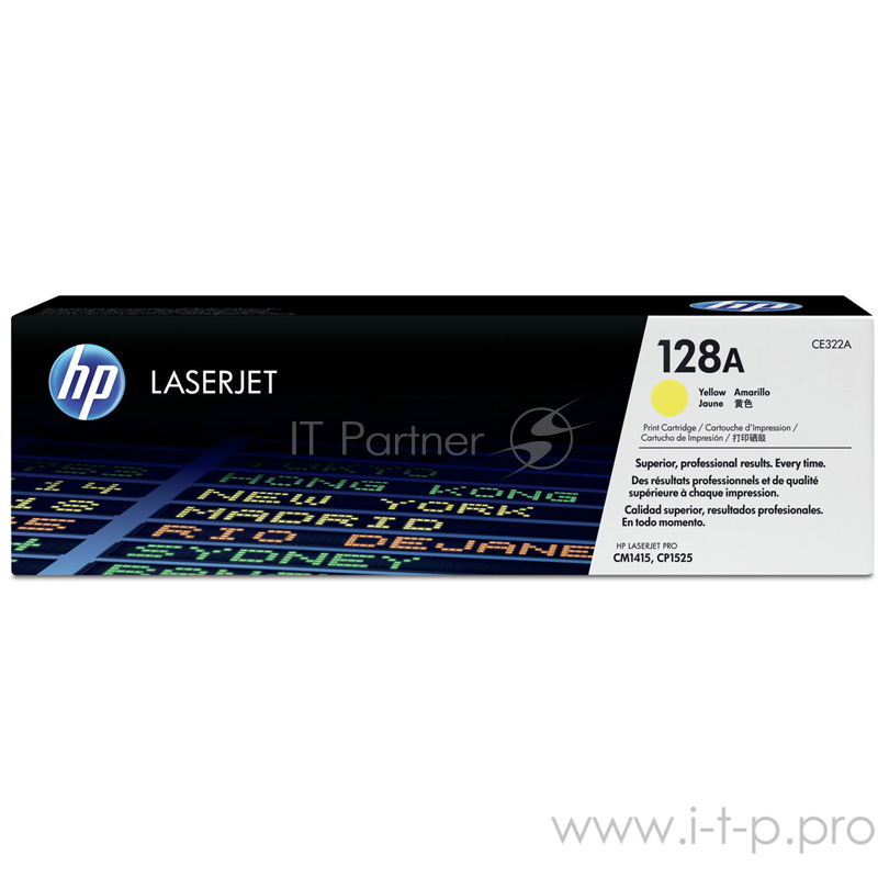 Тонер-картридж HP CE322A 128A желтый для CLJ Pro CM1415FN/CM1415FNW/CP1525N/CP1 1300 стр.