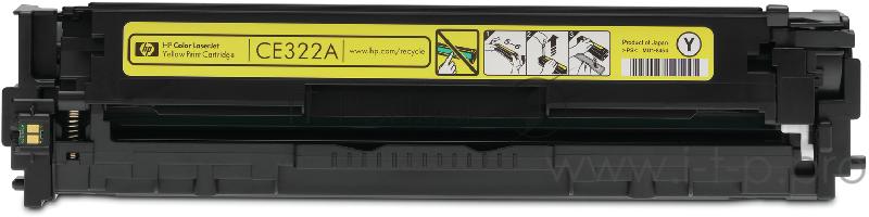 Тонер-картридж HP CE322A 128A желтый для CLJ Pro CM1415FN/CM1415FNW/CP1525N/CP1 1300 стр.