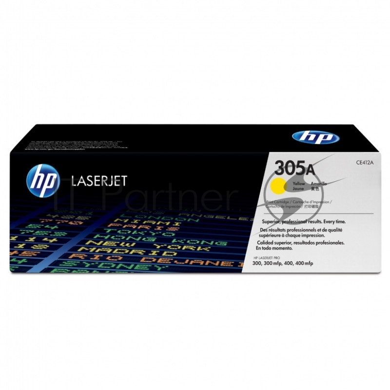 Расходные материалы HP CE412A Картридж ,Yellow{CLJ Pro 300 Color M351 /Pro 400 Color M451/Pro 300 Color MFP M375/Pro 400 Color MFP M475, Yellow, (2 600 стр.)}