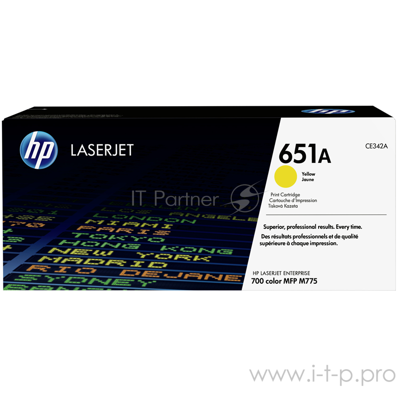 Расходные материалы HP CE342A Картридж 651A ,Yellow{LaserJet 700 Color MFP 775, Yellow, (16000стр.)}