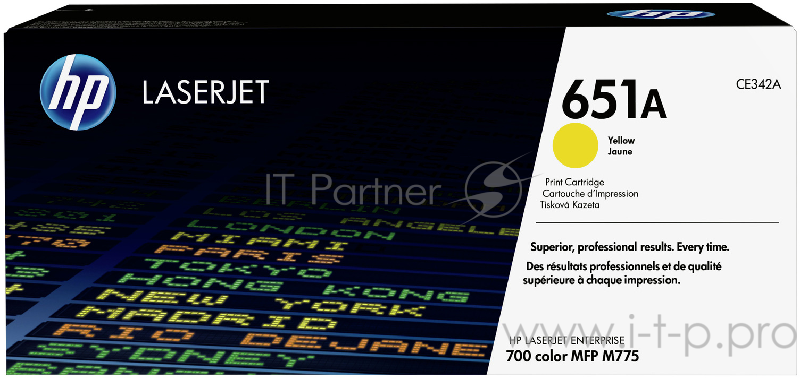 Расходные материалы HP CE342A Картридж 651A ,Yellow{LaserJet 700 Color MFP 775, Yellow, (16000стр.)}