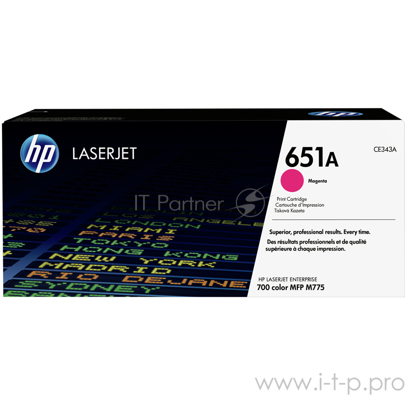 Расходные материалы HP CE343A Картридж 651A ,Magenta{LaserJet 700 Color MFP 775, Magenta, (16000стр.)}