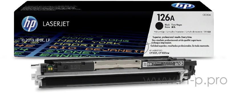 Расходные материалы HP CE310A Картридж ,Black{LaserJet Pro CP1025, Black, (1200стр.)}