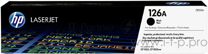 Расходные материалы HP CE310A Картридж ,Black{LaserJet Pro CP1025, Black, (1200стр.)}