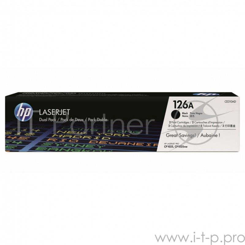 Расходные материалы HP CE310AD Картридж ,Black{LaserJet Pro CP1025, Black (Dual Pack)}