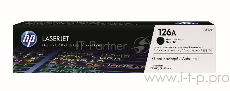 Расходные материалы HP CE310AD Картридж ,Black{LaserJet Pro CP1025, Black (Dual Pack)}