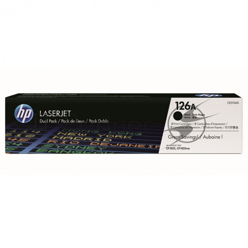 Расходные материалы HP CE310AD Картридж ,Black{LaserJet Pro CP1025, Black (Dual Pack)}
