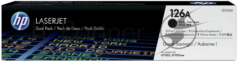 Расходные материалы HP CE310AD Картридж ,Black{LaserJet Pro CP1025, Black (Dual Pack)}