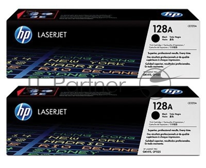 Тонер-картридж HP CE320AD 128A черный двойная упаковка для CLJ Pro CM1415FN/CM1415FNW/CP1525N/CP1 2 x 2 000 стр.