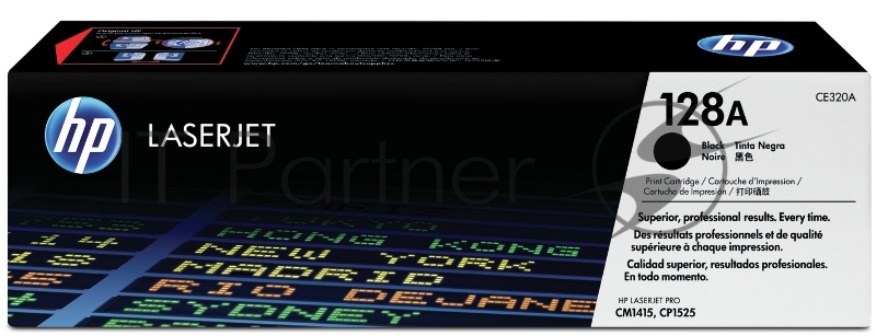Тонер-картридж HP CE320A черный CLJ Pro CM1415FN/CM1415FNW/CP1525N/CP1 (2 000 стр.)