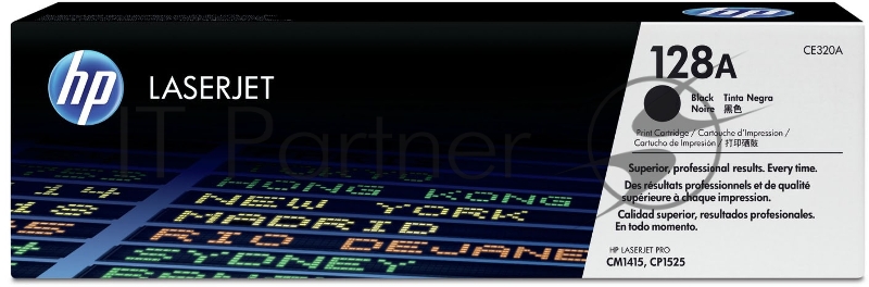 Тонер-картридж HP CE320A черный CLJ Pro CM1415FN/CM1415FNW/CP1525N/CP1 (2 000 стр.)