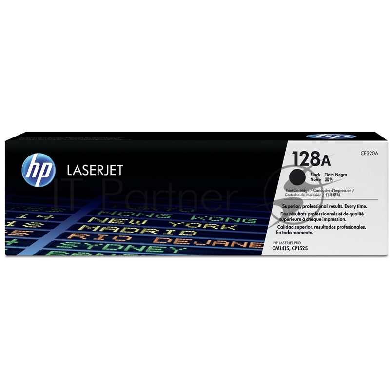 Тонер-картридж HP CE320A черный CLJ Pro CM1415FN/CM1415FNW/CP1525N/CP1 (2 000 стр.)