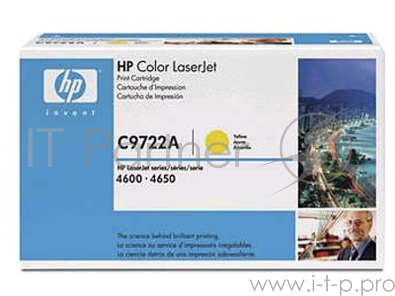 Расходные материалы HP C9722A Картридж ,Yellow{Color LJ 4600 Series, Yellow, (8000 стр.)}