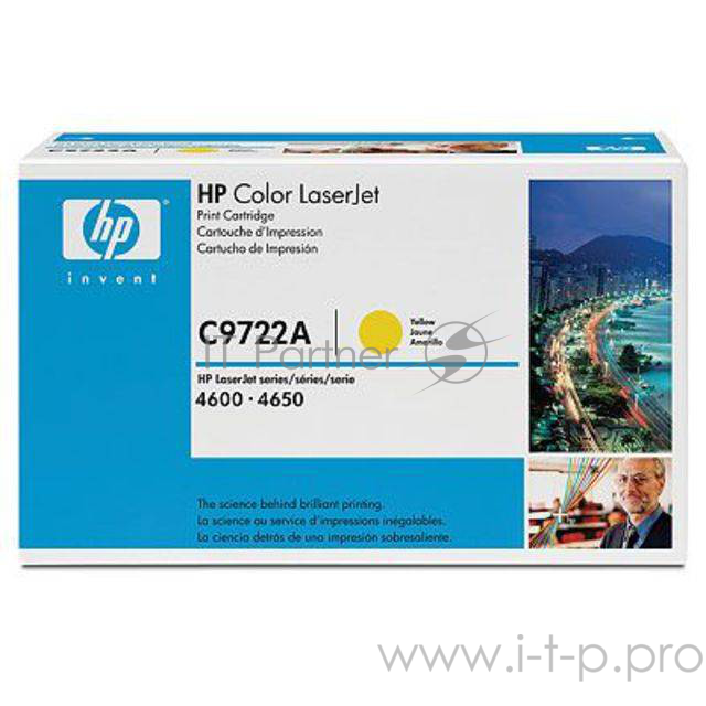 Расходные материалы HP C9722A Картридж ,Yellow{Color LJ 4600 Series, Yellow, (8000 стр.)}