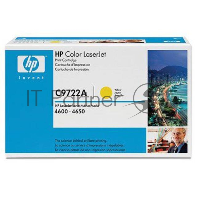 Расходные материалы HP C9722A Картридж ,Yellow{Color LJ 4600 Series, Yellow, (8000 стр.)}