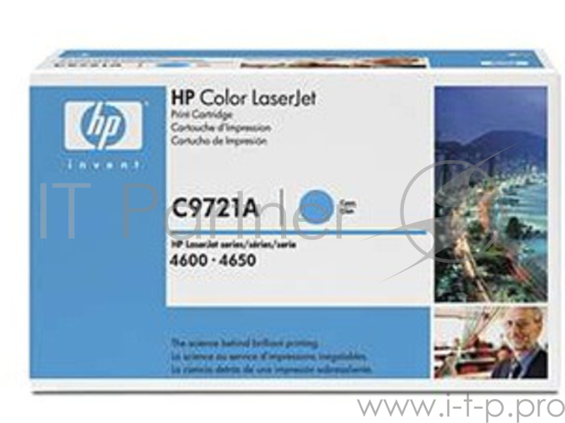 Расходные материалы HP C9721A Картридж ,Cyan{Color LJ 4600 Series, Cyan (8000стр.)}