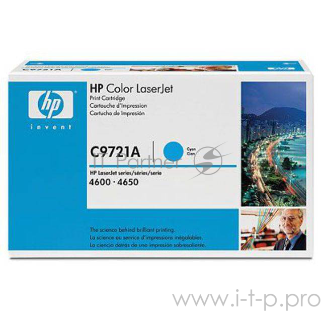 Расходные материалы HP C9721A Картридж ,Cyan{Color LJ 4600 Series, Cyan (8000стр.)}